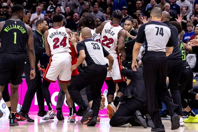 NBA官宣重磅罚单：巴特勒等5人因冲突累计禁赛9场 损失超37万美元