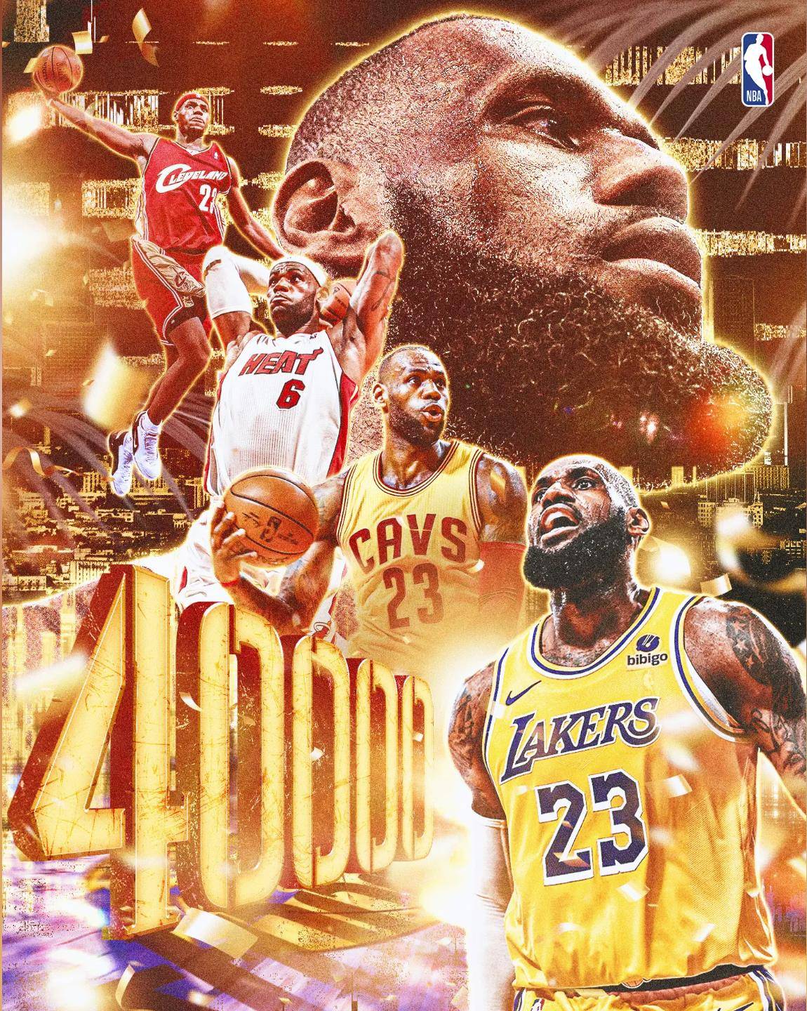 NBA传奇继续：詹姆斯成为最年轻40000分先生！