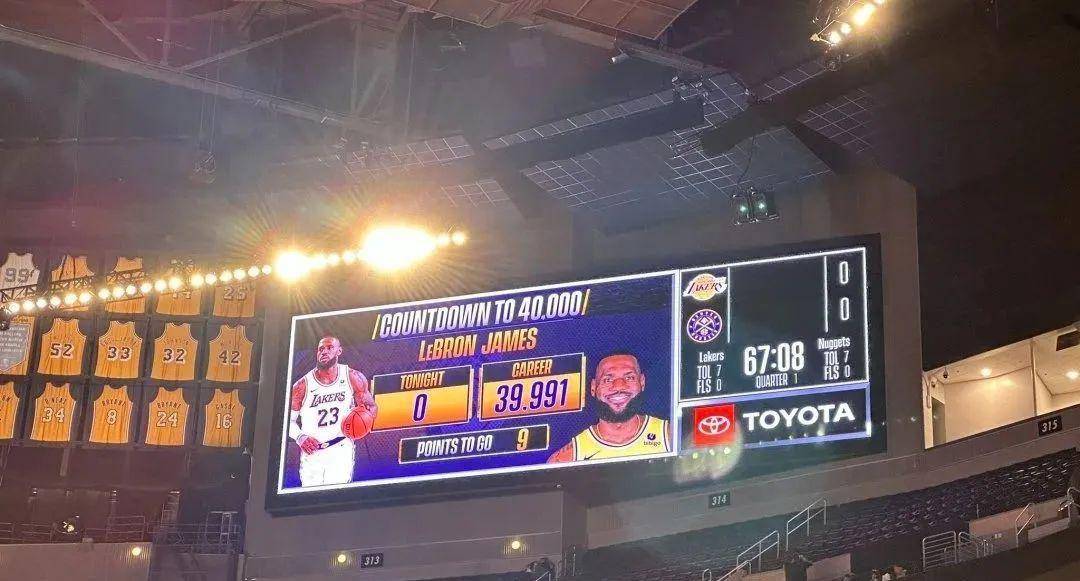 NBA历史第一人！詹姆斯正式达成40000分