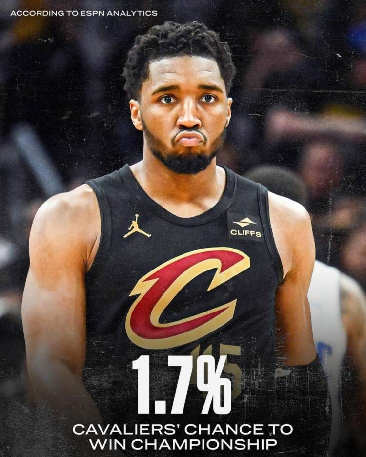 ESPN预测NBA夺冠概率：掘金0.8%最低！绿军45.7%，骑士1.7%！